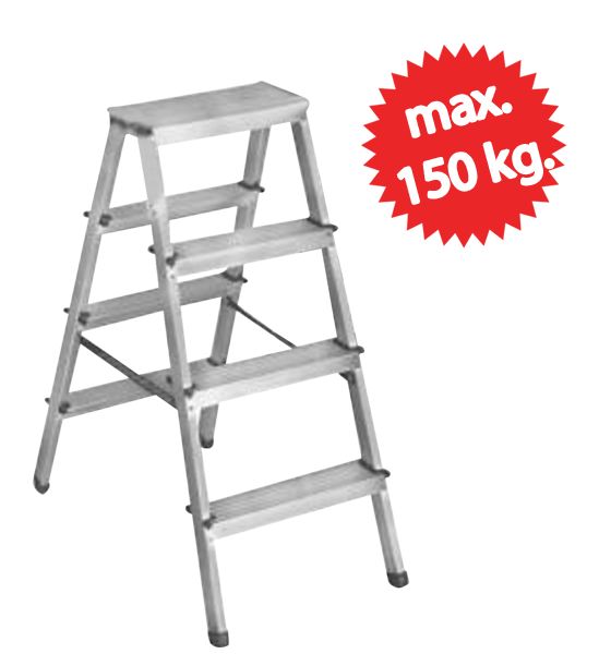 EV TİPİ ALÜMİNYUM ÇİFT ÇIKIŞLI MERDİVEN