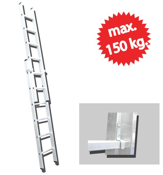 İKİ PARÇALI ALÜMİNYUM SÜRGÜLÜ MERDİVEN (PTT)