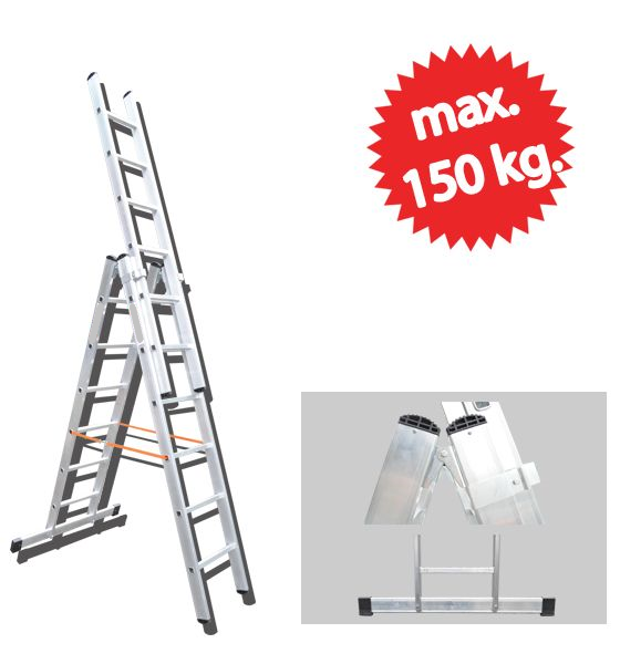 ALÜMİNYUM A TİPİ SÜRGÜLÜ MERDİVEN (SA)